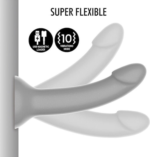 Mythology Rune Majestic Vibrator G-Spot with Remote Control 15.5cm Grey