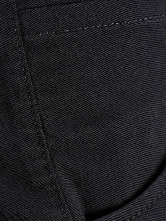 Men's Trousers Cargo Elastic Regular Fit Black