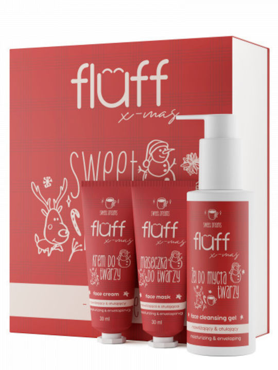 Fluff Sweet Dreams Skin Care Set for Moisturizing & Facial Cleaning