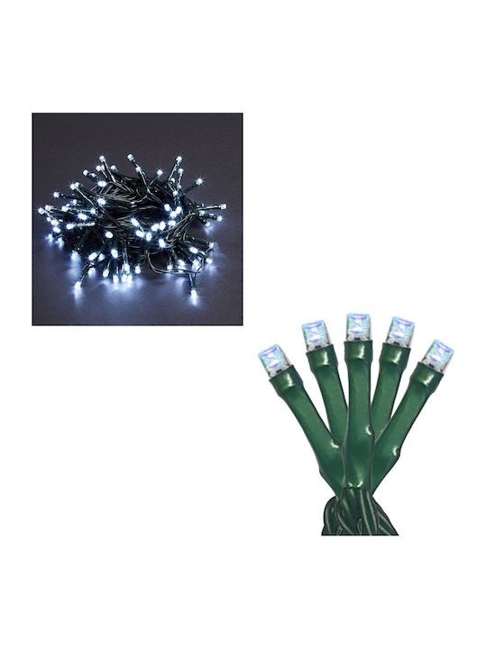 700 Light Bulb LED Cold White In String with Green Cable and Program Lucas