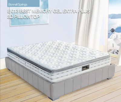 Orion Strom E013 Best Memory Gel Extra Plus 3D Pillowtop King Size Ορθοπεδικό Στρώμα 180x200x22cm με Ελατήρια & Ανώστρωμα