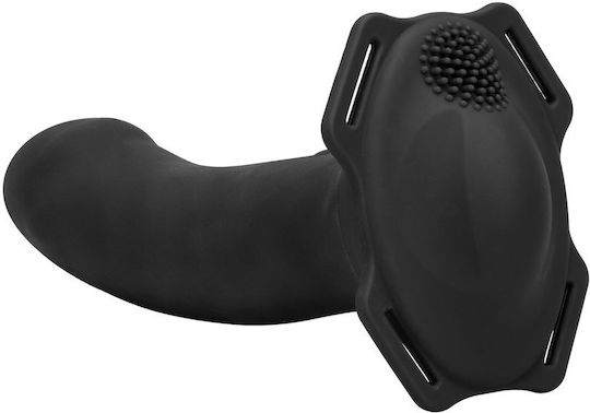 Calexotics Her Royal Gurtzeug mit Dildo 16.5cm und Vibration in Schwarz Farbe