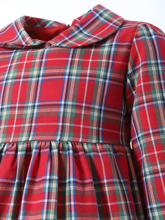 Matoufrance Girls Dress Checked Red