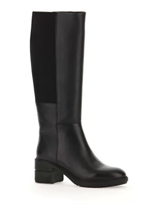 Stonefly Anatomic Leather Women's Boots with Zipper Black