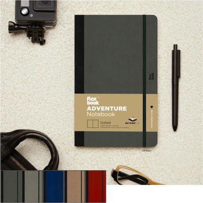 The Writing Fields Global Notebook B5 Ruled with Elastic Black 21.00010