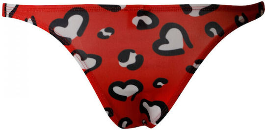 Cut4Men Brazilian Brief Herren Sexy Slip Herzen Red