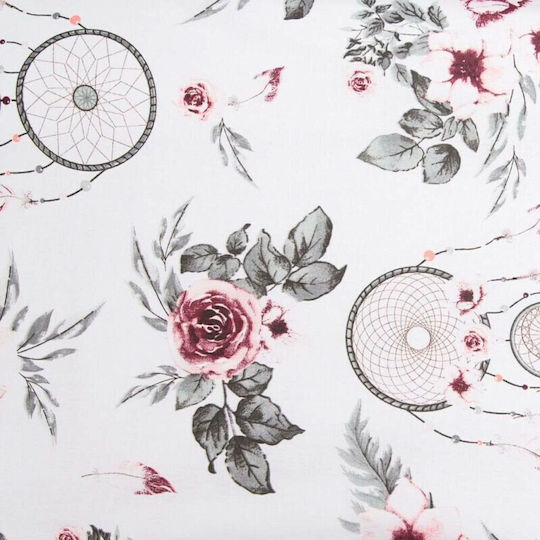New Baby Pătură Pepinieră Swaddling pături Flowers & Feathers 100% bumbac Multicolor 75x75cm