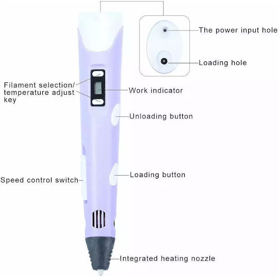 3D-Stift Purple