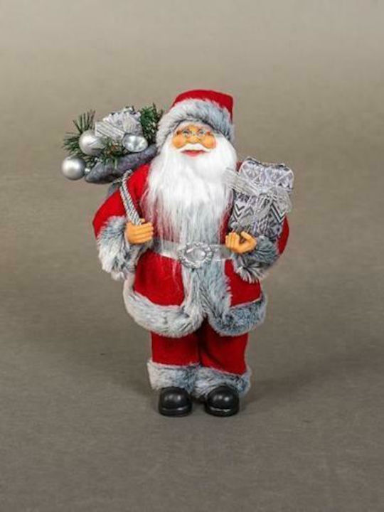 Eurolamp Santa Claus with Moving Red 30cm Γκρι