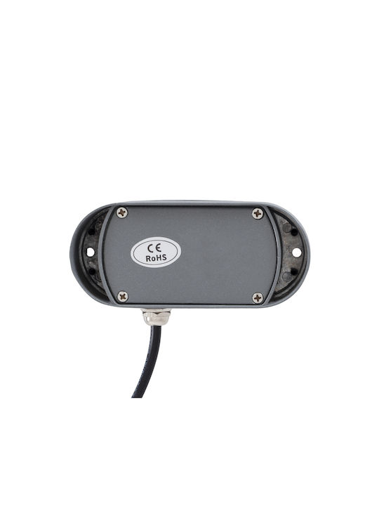GloboStar Window-Curba Aplica de exterior montată pe perete LED IP65 6W cu Alb reglabil Lumină