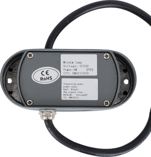 GloboStar Window-Curba Wandmontierte Außen-Deckenleuchte LED IP65 6W mit RGB Licht
