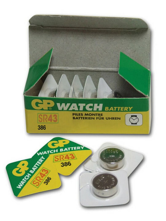 GP Batteries 386 Batterie Silber-Oxid für Uhren SR43 1.55V 1Stück