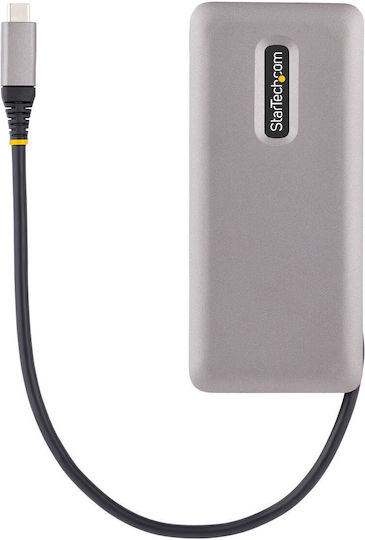 StarTech Hub 4 Porturi USB 3.2 Cu Conectare USB-C Argintiu