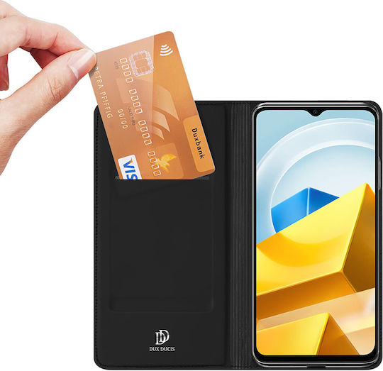 Dux Ducis Skin Pro Wallet Δερματίνης Μαύρο (Xiaomi Poco Μ5)