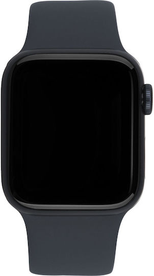 Apple Watch SE 2022 Aluminium 44mm Αδιάβροχο με Παλμογράφο (Midnight with Midnight Sport Band)