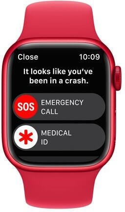 Apple Watch Series 8 Aluminium 41mm Waterproof with Heart Rate Monitor ((Product) Red)