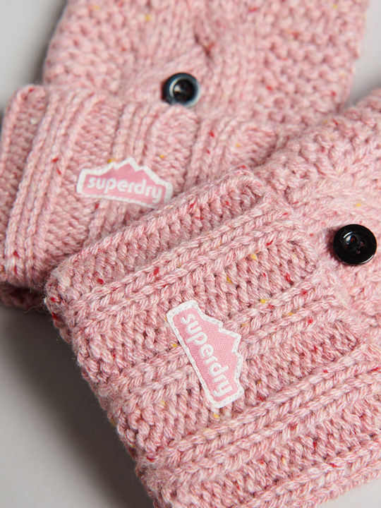 Rose Tweed Wolle Handschuhe