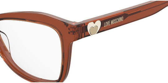 Rame Ochelari Pentru Femei Acetat Fluture Burgundy MOL604 FMP