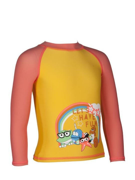 Arena Kids Swimwear Long Sleeve Shirt Yellow