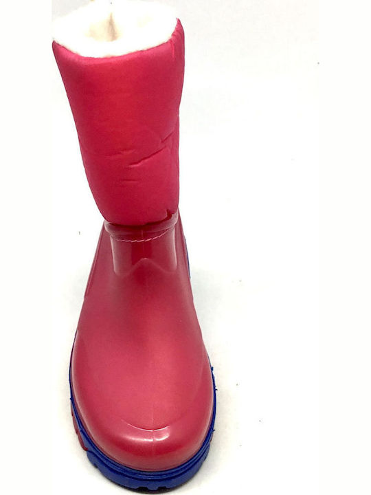 Kids Wellies with Internal Lining Fuchsia