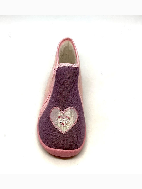 Adam's Shoes Ανατομικές Παιδικές Παντόφλες Μποτάκια Ροζ