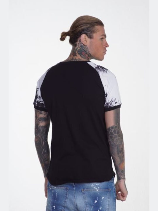 Xzeno T-shirt With Floral Sleeves