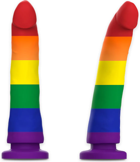 Mythology Devon Pride Реалистично дилдо Със смукателна чашка 15см