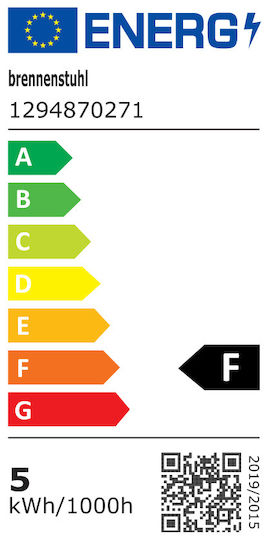 Brennenstuhl Smart Λάμπα LED 4.9W για Ντουί E27 Θερμό Λευκό 470lm Dimmable