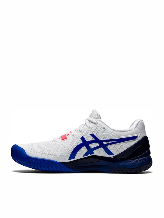 ASICS Gel-Resolution 8 Tennisschuhe Alle Gerichte White / Lapis Lazuli Blue