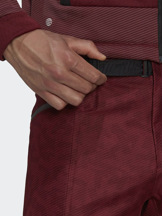 adidas Terrex Techrock Rain.rdy Men's Hiking Long Trousers Red