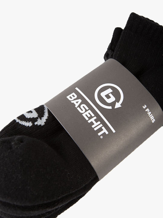 Basehit Einfarbige Socken Schwarz 3Pack
