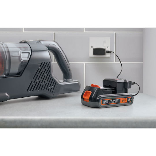 Black & Decker BHFEA18D1 Επαναφορτιζόμενη Σκούπα 2 σε 1 Stick & Χειρός 18V Γκρι