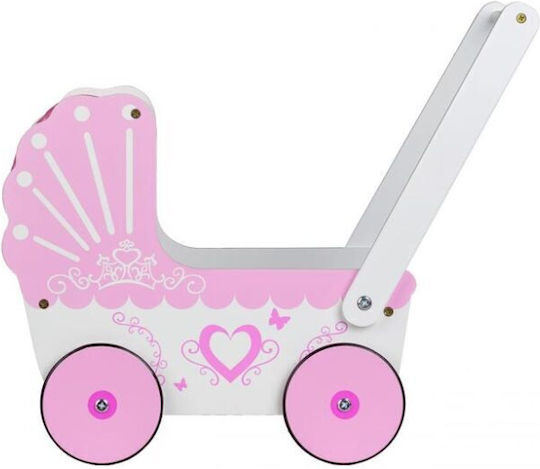 Ecotoys Καρότσι για Κούκλα από Ξύλο