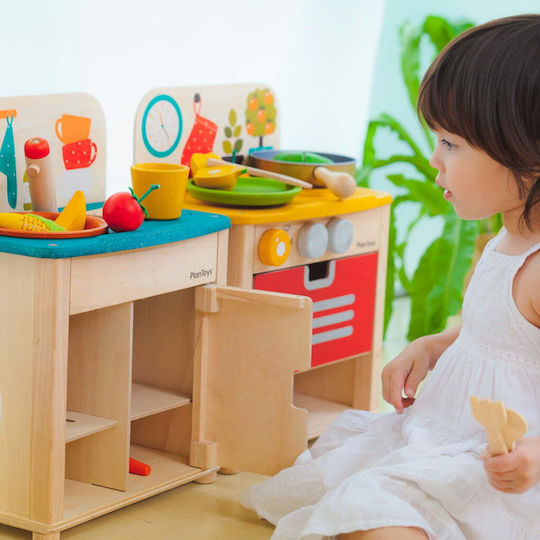 Plan Toys Παιδική Κουζίνα από Ξύλο για 2+ Ετών