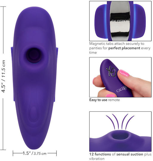Calexotics Suction Panty Teaser Αναρροφητής Αιδοίου με Δόνηση Purple