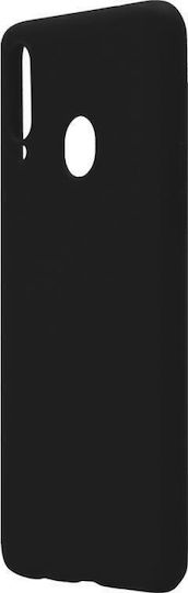 iNOS S-Cover Back Cover Σιλικόνης Μαύρο (Galaxy A20s)