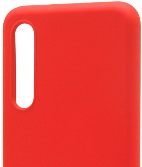 iNOS Liquid Umschlag Rückseite Silikon Rot (Xiaomi Mi 9)