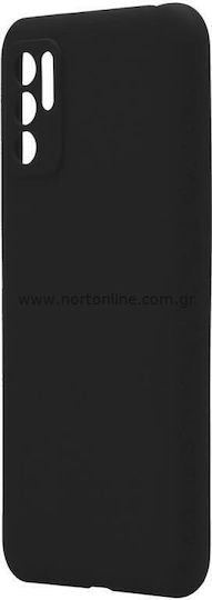iNOS S-Cover Umschlag Rückseite Silikon Schwarz (Redmi Note 10 5G / Poco M3 Pro)