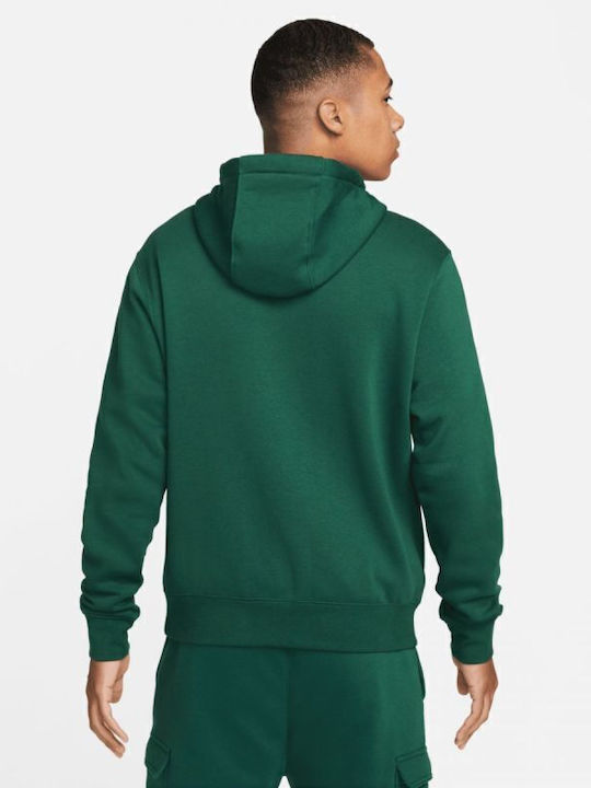 Club Sweatshirt Fleece with Hood Green