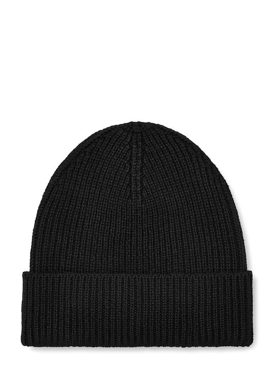 Beanie Frauen Beanie mit Rippstrick in Schwarz Farbe