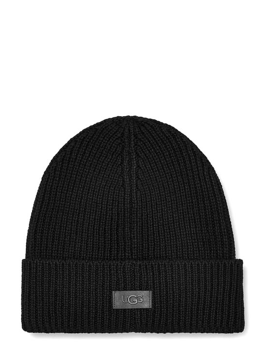 Beanie Frauen Beanie mit Rippstrick in Schwarz Farbe