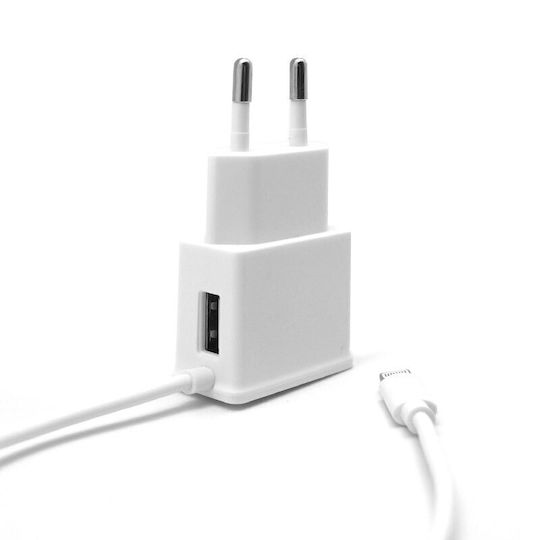 iNOS Ladegerät mit integriertem Kabel Blitzschlag Weißs (5205598106423)