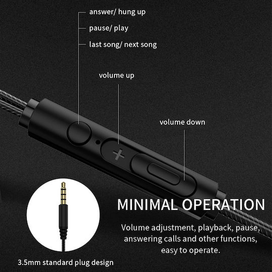 Devia EM009 In-Ear Freisprecheinrichtung Kopfhörer mit Stecker 3.5mm Schwarz