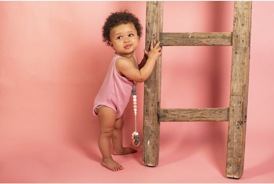 Mimijo 2 in 1 Tina Teether Ring Wooden for 0 m+