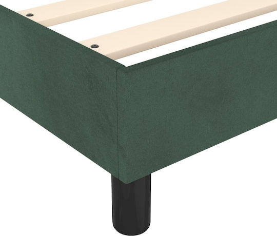 vidaXL Bett Übergröße Mit Stoff Dunkelgrün Für Matratze 160x200cm