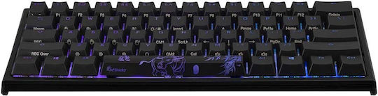Ducky Mecha Mini Gaming Μηχανικό Πληκτρολόγιο 60% με Cherry MX Blue διακόπτες και RGB φωτισμό (Αγγλικό US)