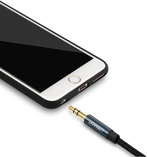 Ugreen 3.5mm Jack Cable 3.5mm Male - 3.5mm Male Blue 1.5m With Gold Plated Terminals 12204