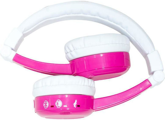 Onanoff BuddyPhones InFlight Ενσύρματα Παιδικά On Ear Ακουστικά Ροζ