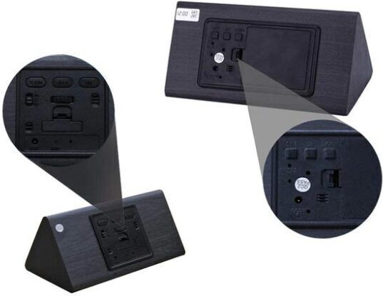 Tabletop Digital Clock with Alarm Black AT000100254