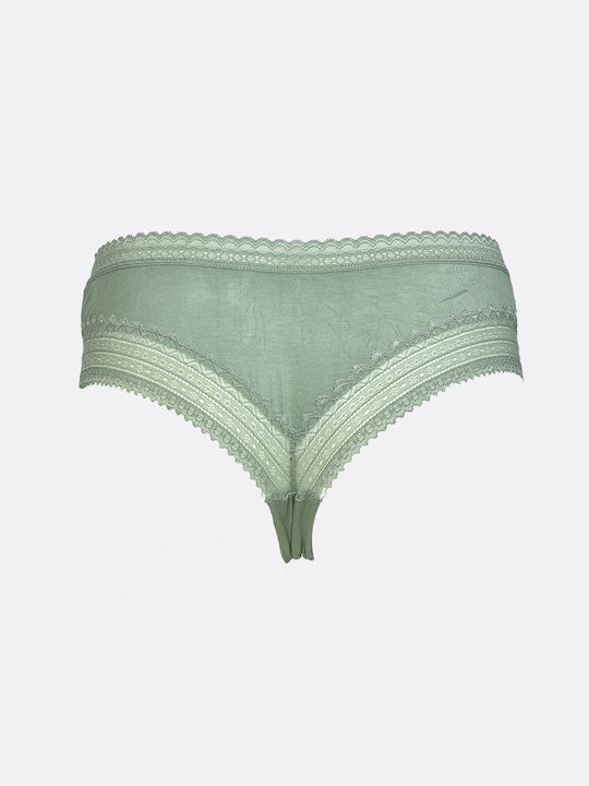 Apple Boxer Women's Brazil 2Pack with Lace Blue/Green